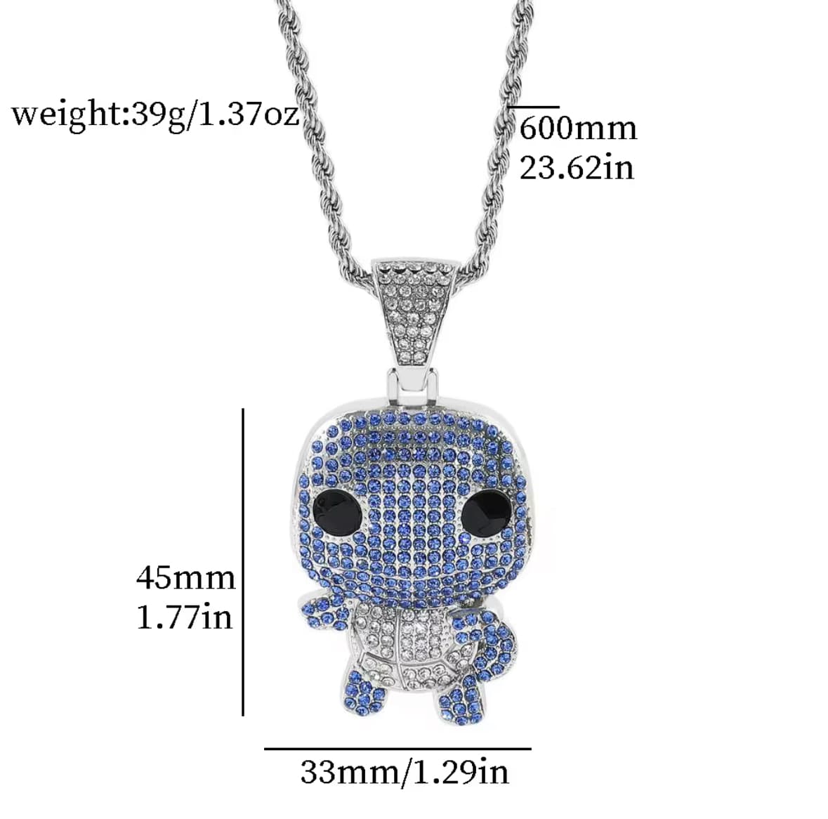 Squirtle Pendant Necklace
