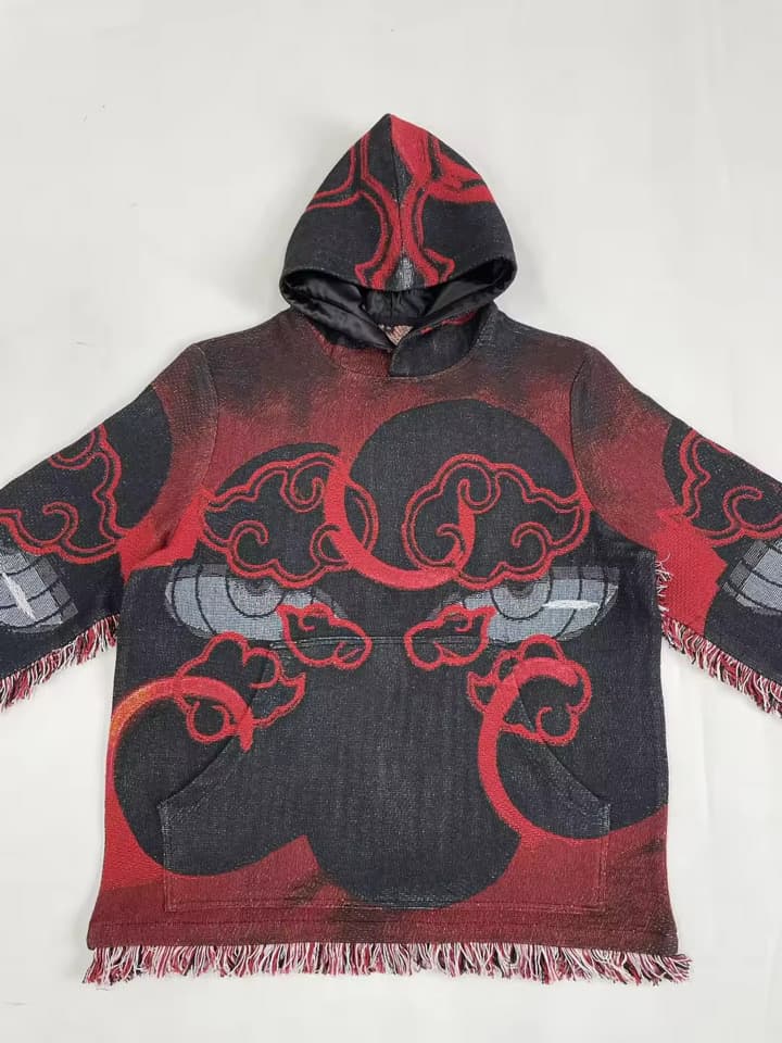 Naruto Inspired “Akatsuki” Tapestry Hoodie